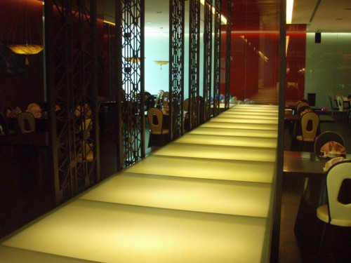 This is part of the restaurant interior design.... Visual pleasure while having nice food....