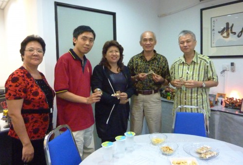 Some of the Students At Tea Break During Yijing Course on 02 April 2011