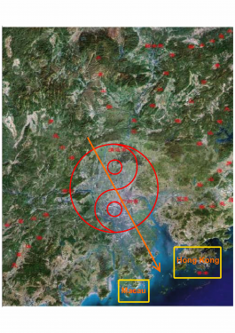 The Qi is running towards South East. What does this mean? Which Period Circle is Auspicious? Why Guangzhou was under attacked by Western Domination During 19th century from Feng Shui point of view? If you could answer this, then, only proven that your theories are reliable.....