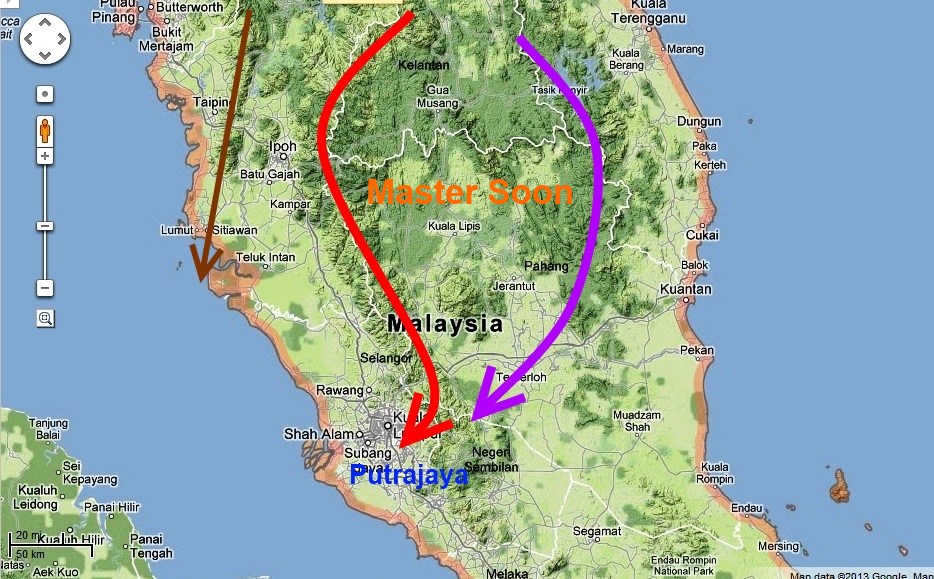 PAS could capture Putrajaya by Red Dragon Vein (Pahang's White Tiger) and Purple Dragon Vein (Trengganu State's Green Dragon). PAS could capture Putrajaya by Red Dragon Vein (Pahang's White Tiger) and Purple Dragon Vein (Trengganu State's Green Dragon).