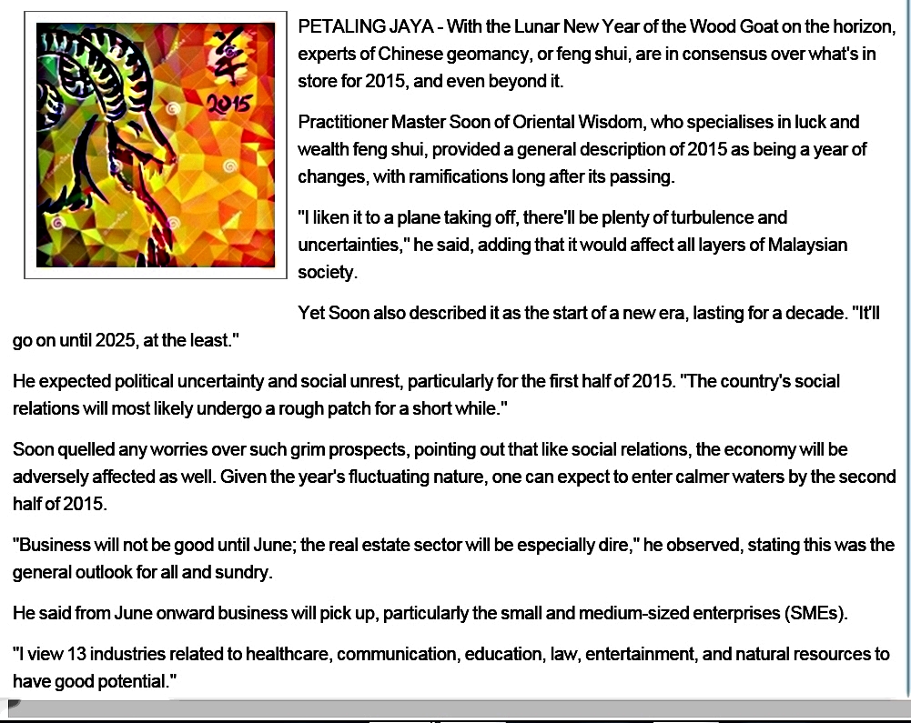 Malaysia Chronicles With Master Soon Malaysia Year 2015